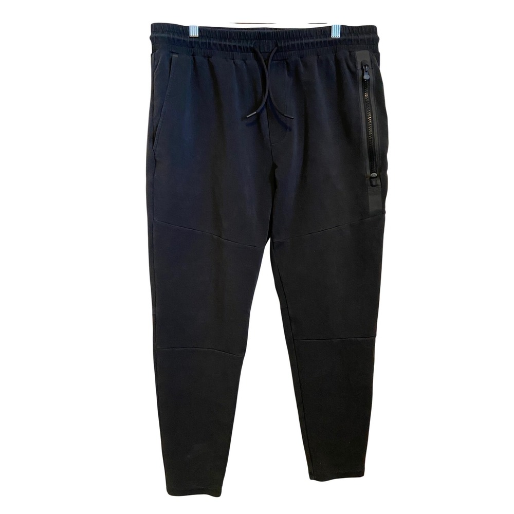 GREYSON Black Jogger Sweatpants Sequoia Joggers‎ Mens Size L Zipper Pocket